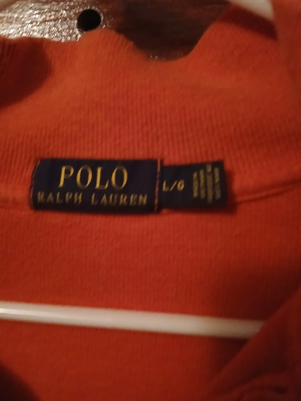 Polo by Ralph Lauren Men's Orange Quarter-Zip Sweater